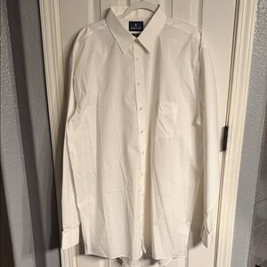 Stafford Men's Classic Ivory Dress Shirt